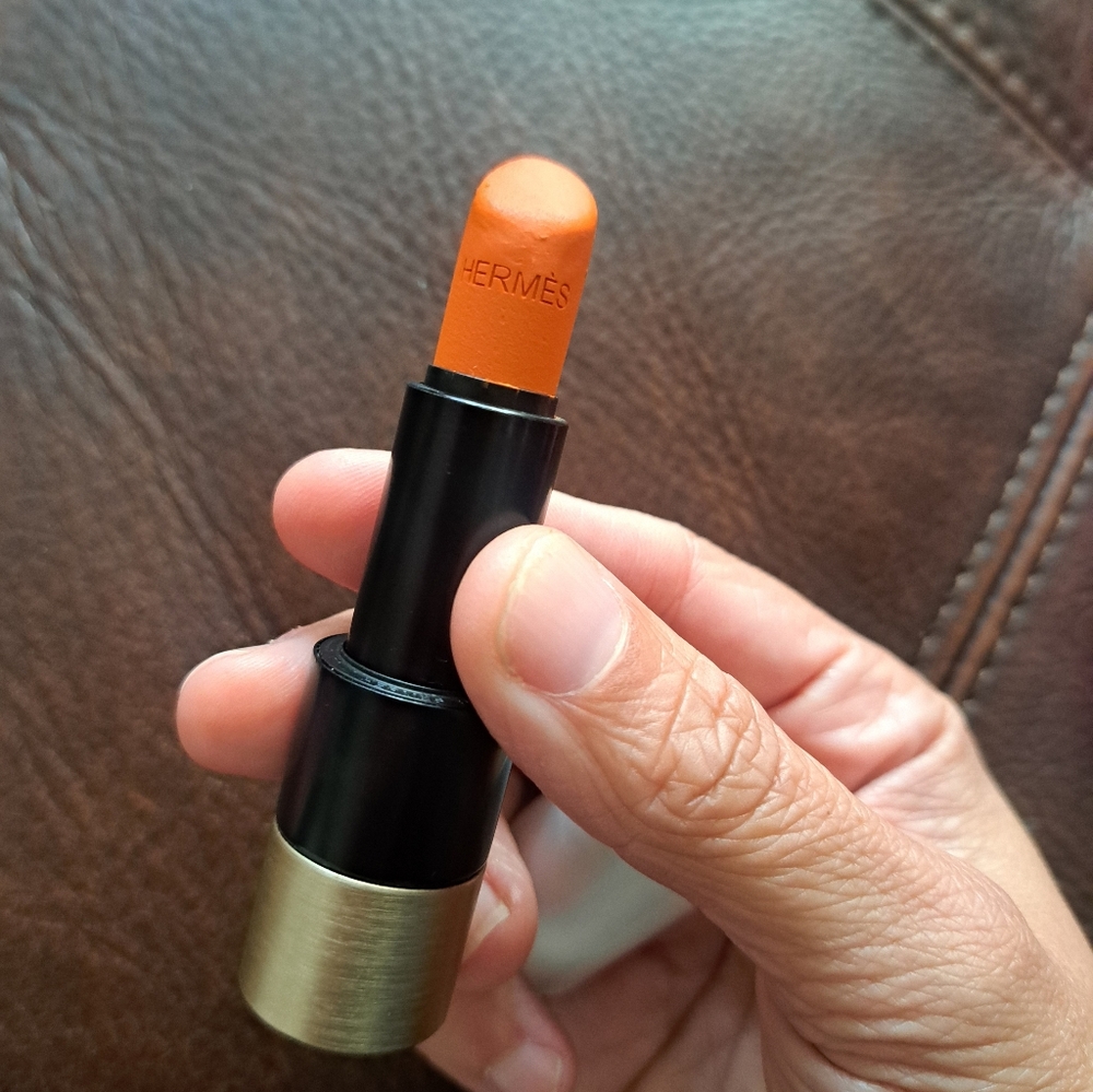 Hermes Orange Lipstick